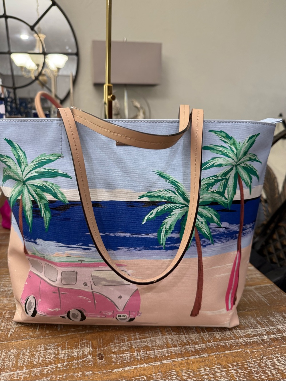 Kate Spade Hallie Tote “California Dreaming Surf” Tote; Special Edition Release - Picture 2 of 11
